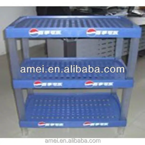 ABS vacuum forming plastic drink display rack for advertising