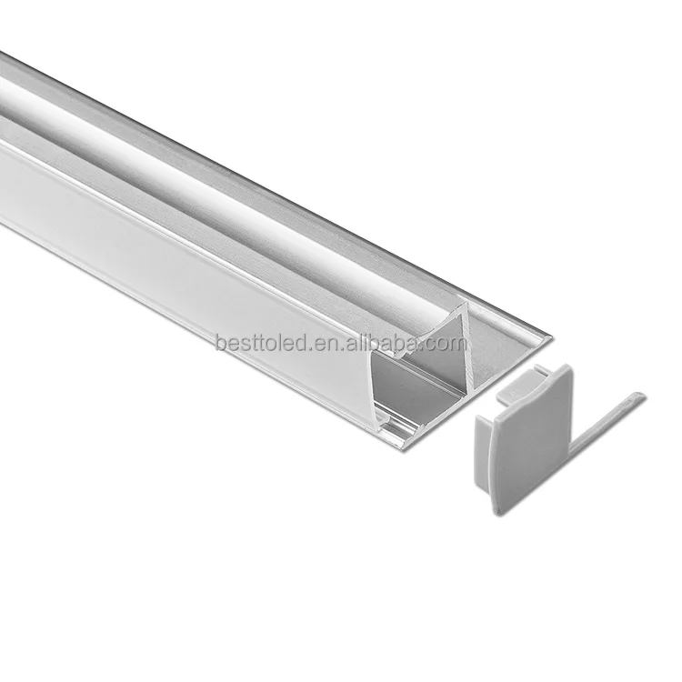 China supply High quality W45*H37.7mm recessed illumination aluminum led edge lit profile for cove lighting