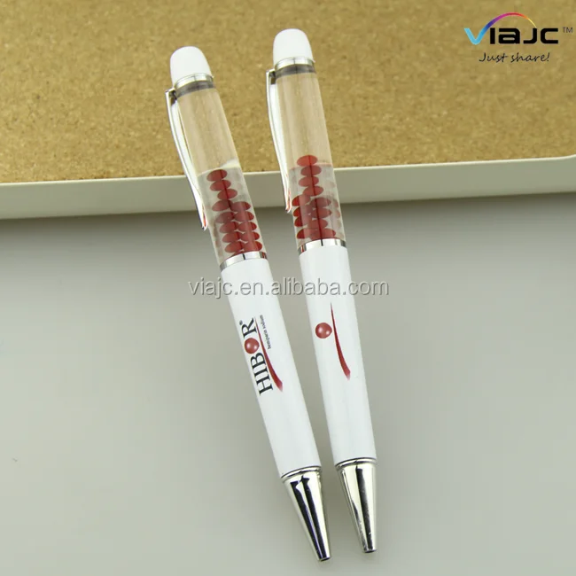 Custom Shape 3D floating Ballpoint Liquid pen
