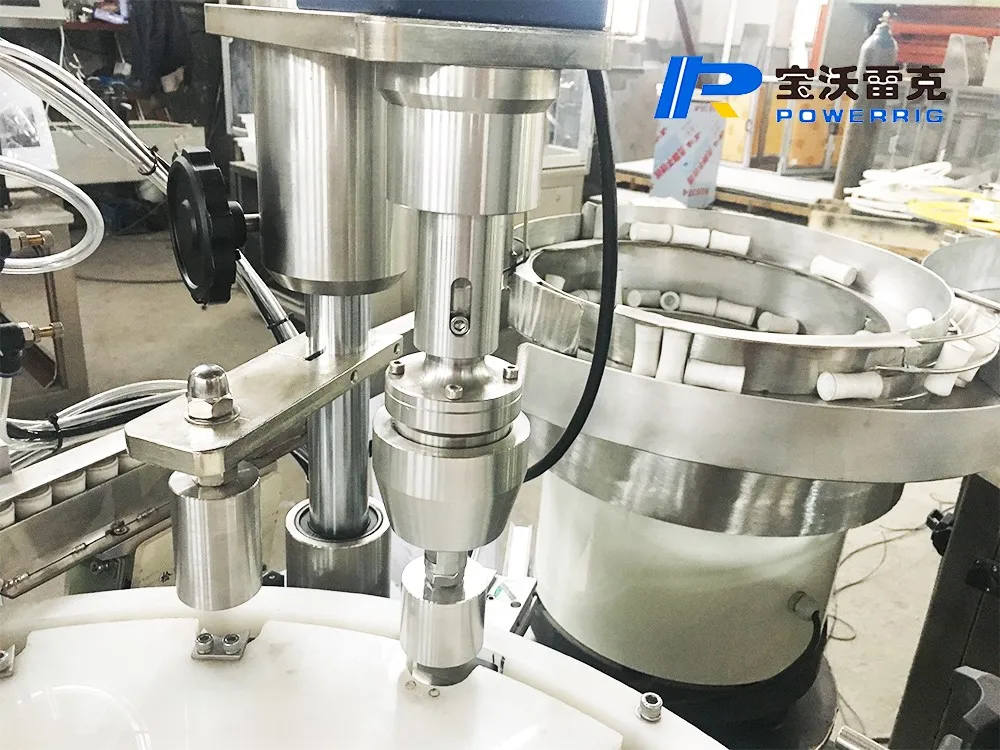 High viscosity small UV gel glue cosmetic nail polish remover glass bottle filling capping machine