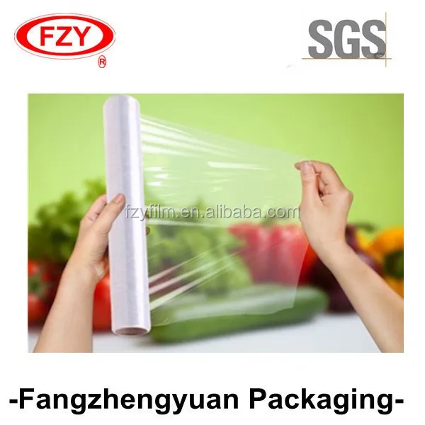 
2019 best quality jumbo roll 1500m PE stretch cling film food wrap 