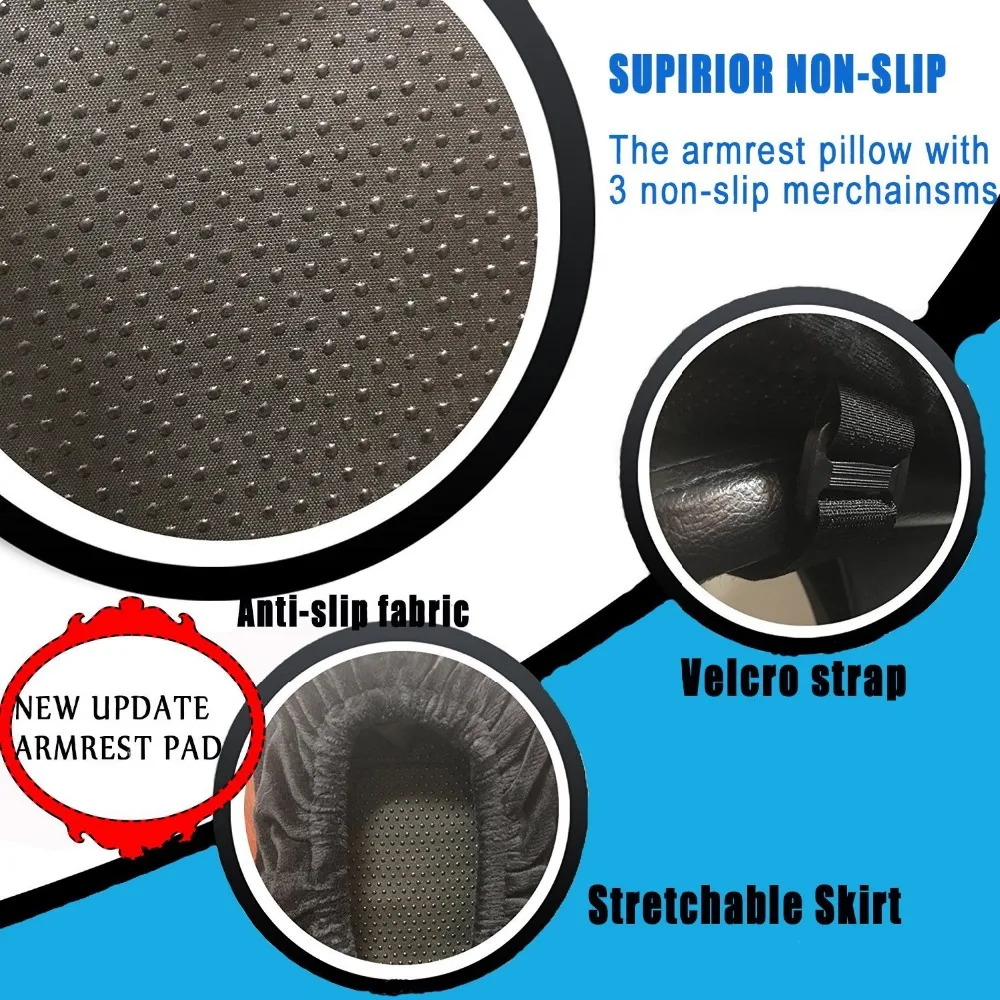 Детали офисного кресла из пены с эффектом памяти, подлокотник со съемным чехлом, подушка для рук и снижение давления предплечья с нескользящим дном