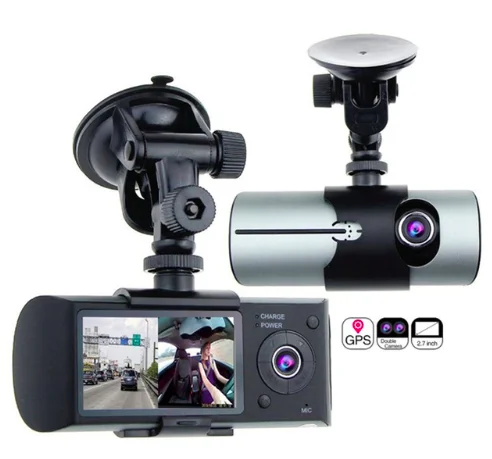 2018 best R300/X3000 manual car camera hd dvr with GPS Logger Tracker full hd 1080p car camera dvr video recorder dual lens
