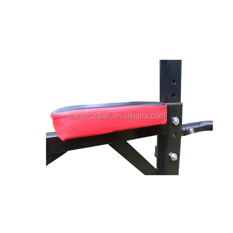 Workout Fitness Multi Station Power Tower Pull-Up bar Dip Station Knee Raise with Cushion Pad Adjustable gym equipment