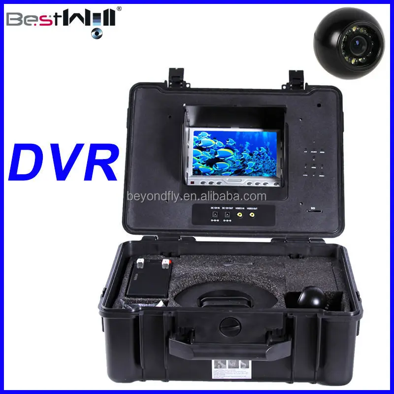 
color CCD underwater camera ice fishing camera CR110-7P with DVR at 20m to 300m cable 