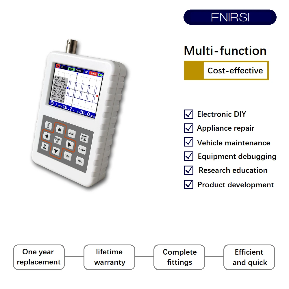 
DSO FNIRSI PRO Handheld mini portable digital oscilloscope 5M bandwidth 20MSps sampling rate 