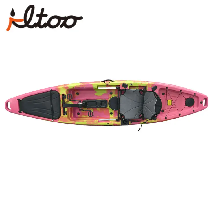 12ft one person foot pedal kayak with rudder system