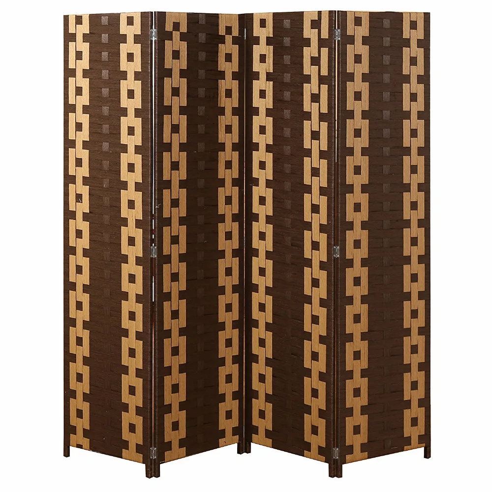 Shoji Folding Panel Plastic Bamboo Hanging Screen Room Divider