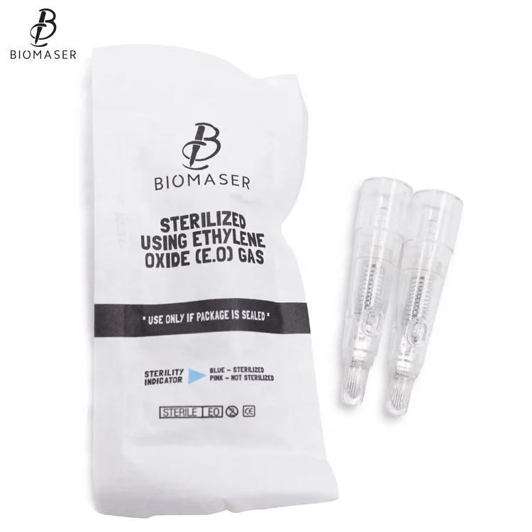 Free Shipping Hot BIOMASER 11U/15UG Permanent Makeup Machine Tattoo Needles Eyebrow Lips Cartridge Needles For Fast Lip Shading