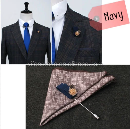 Daisy Metal Flower Boutonniere Brooch Corsage Lapel Pin Tuxedo Wedding Prom Suit