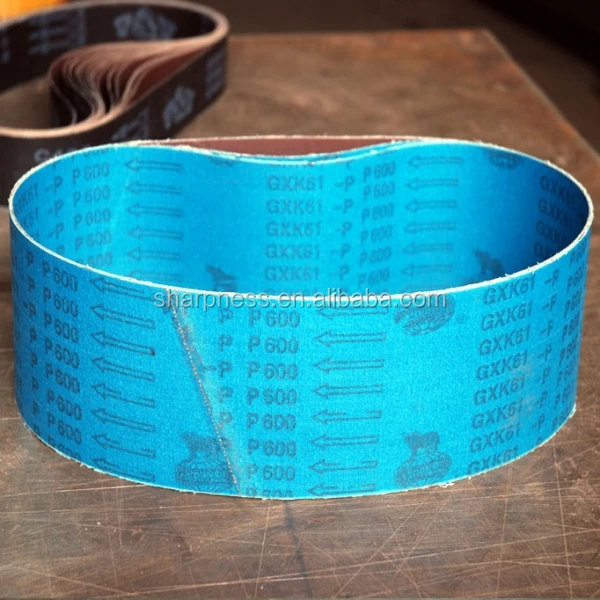 Sharpness waterproof abrasive belt GXK61 for making levigation and oil grinding sand belt