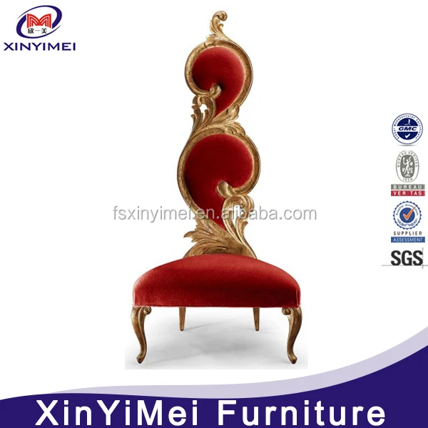 XYM Furniture professional antique king throne chair for wedding