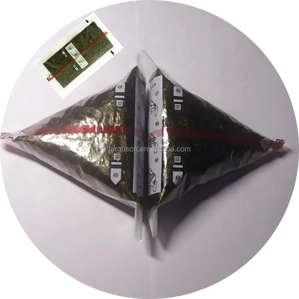 Grade A Japanese Nori (Laver) in Film for Onigiri Green Seaweed