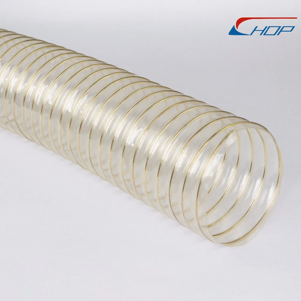 PU Flexible Spiral Pellet Delivery Suction Hose