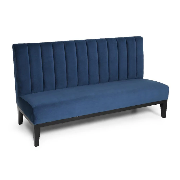 Custom made commercial restaurant sofa wood booth seating
