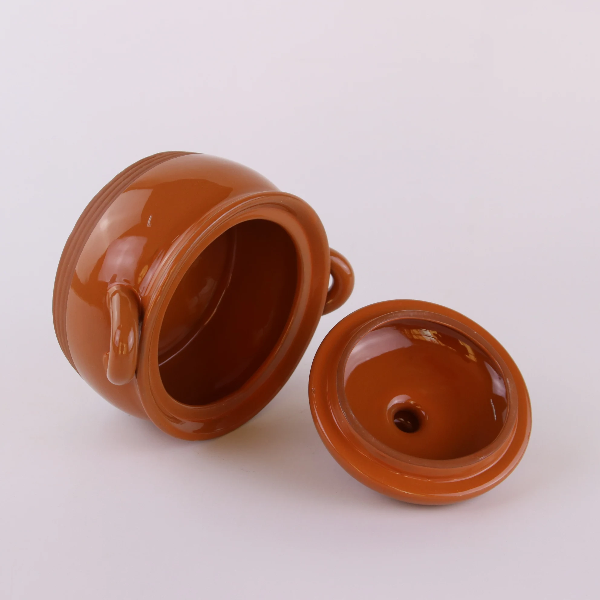 Clay Pot with Lid Ceram Soup Pot with Lid Porcelain Soup Bowl with Lid
