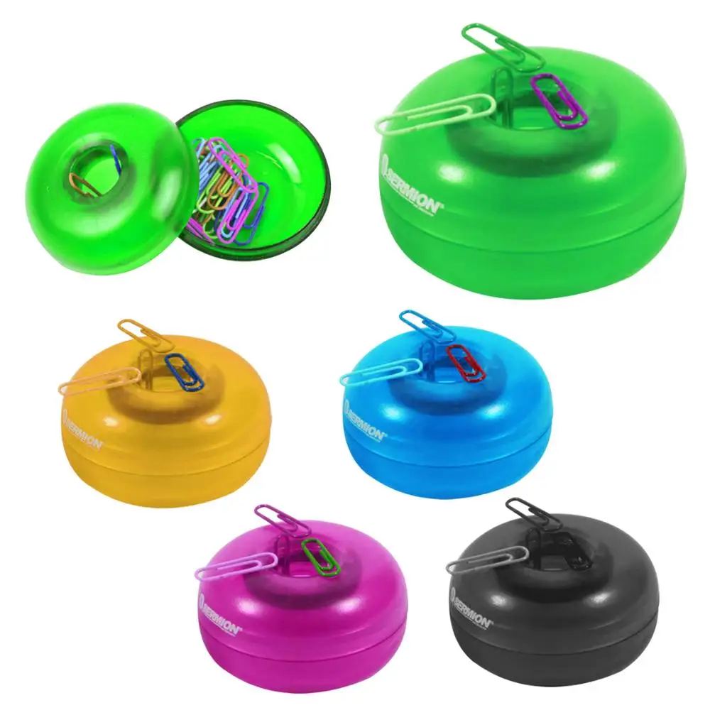 
Best Giveaway документы файл Бумага Организовать дело Пластик Прозрачный круг пончик встроенный Магнит Кольцо Примечание клип диспенсер 