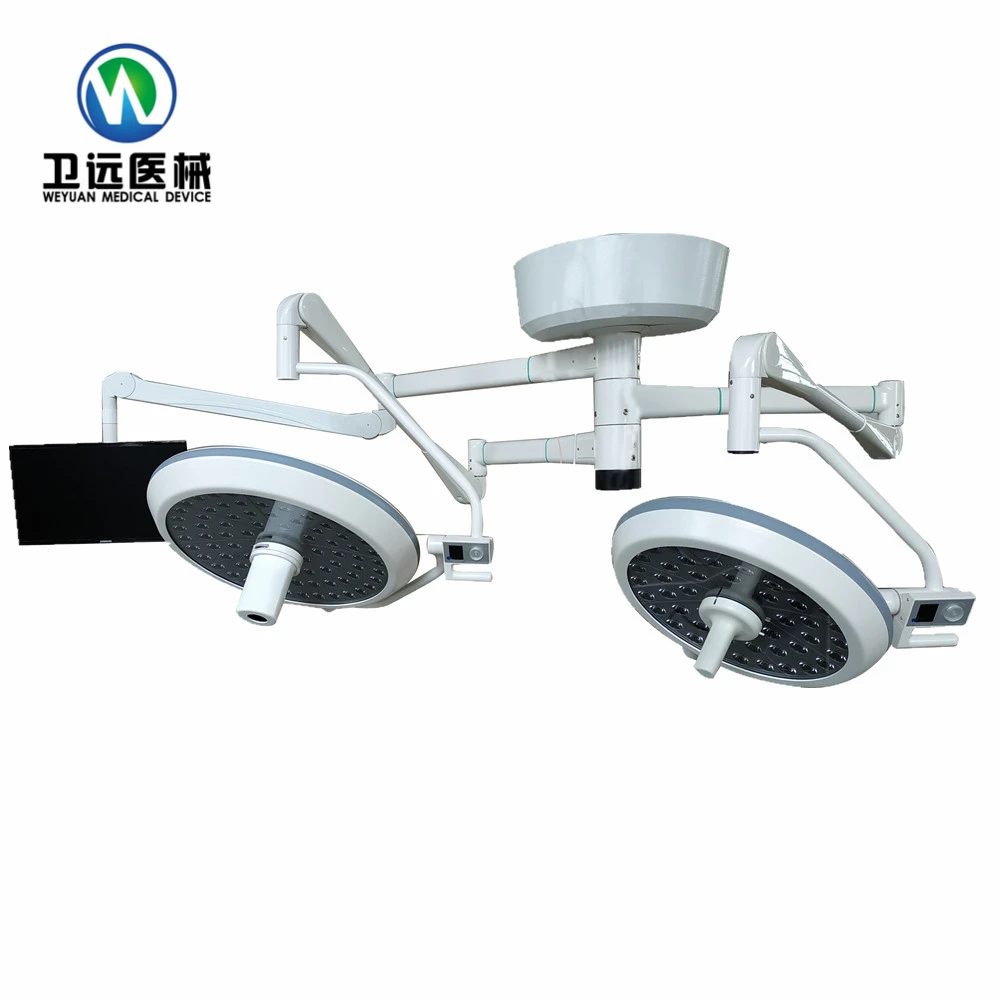 WYLED700/500MHD светодиодный хирургический светильник с HD видеокамерой, потолочный двойной купольный светильник с двойной рукояткой