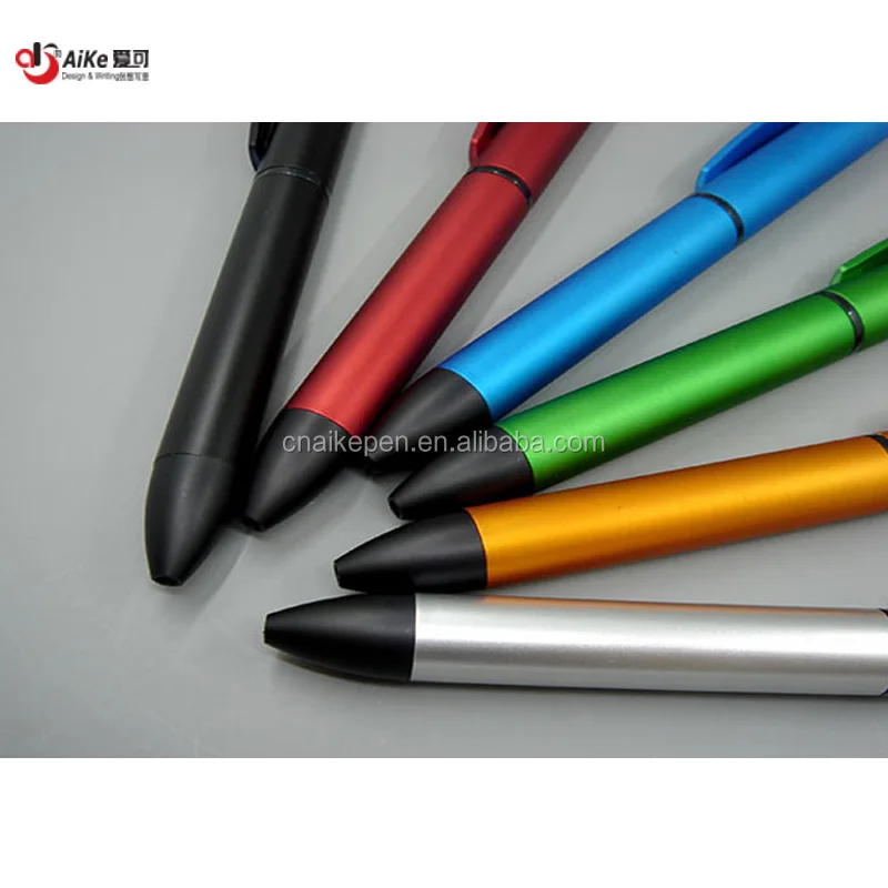 Matt Finish Twist LED light pointer pen 0.7 mm soft touch