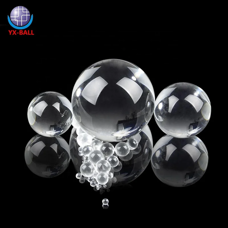 Top quality promotional 0.8mm-16mm transparent glass ball