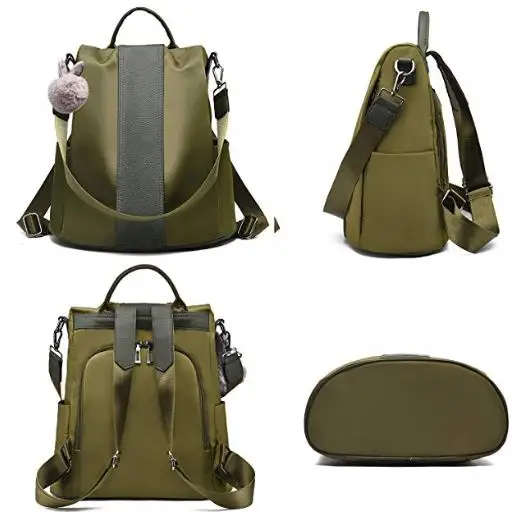 
Women Backpack Purse Waterproof Nylon Schoolbags Anti-theft Rucksack Shoulder Bags 
