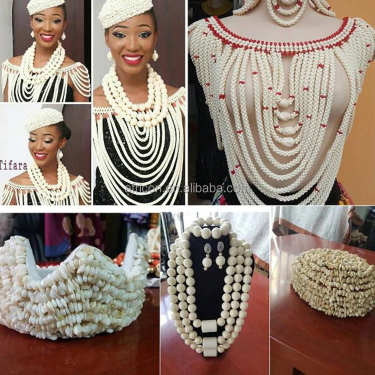 Queency Fancy Orange Coral Beads Crown Dubai Necklace Jewelry Beads Indian Bridal Orange Jewellery Set Wholesale