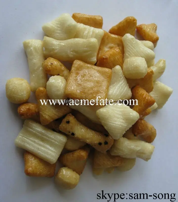High Quantity Thai Flavored Mixed Colourful Rice Crackers