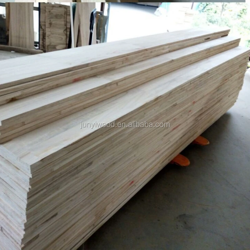 
edge glued Paulownia finger jointed panels 