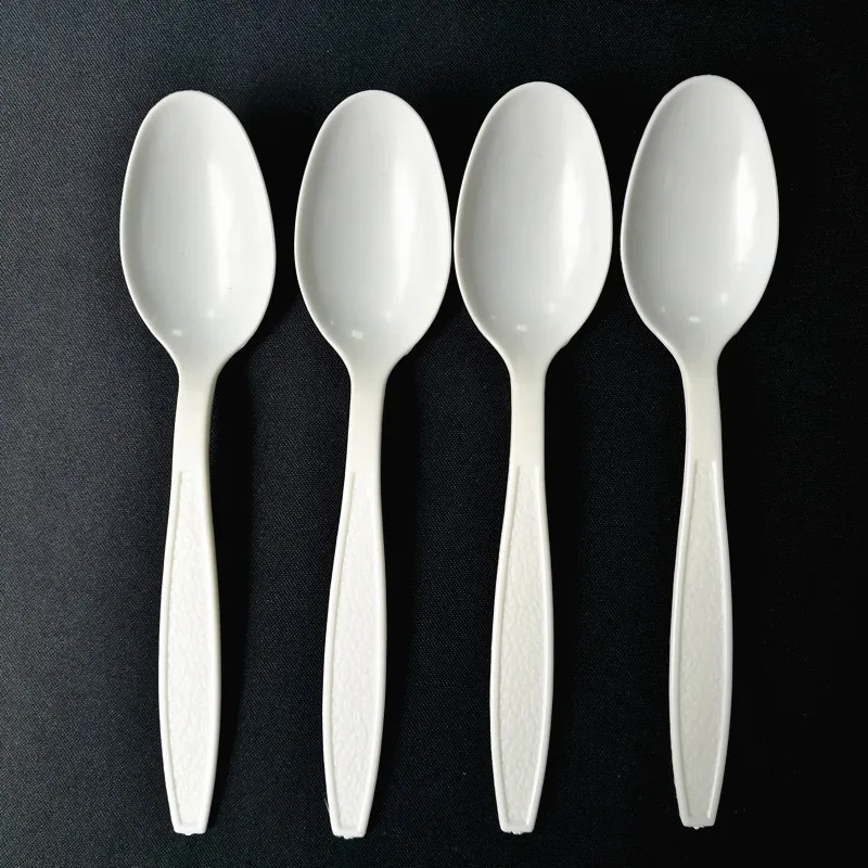 Medium weight PS Knife, spoons, fork, tea spoon 4 kits plastic cutlery set