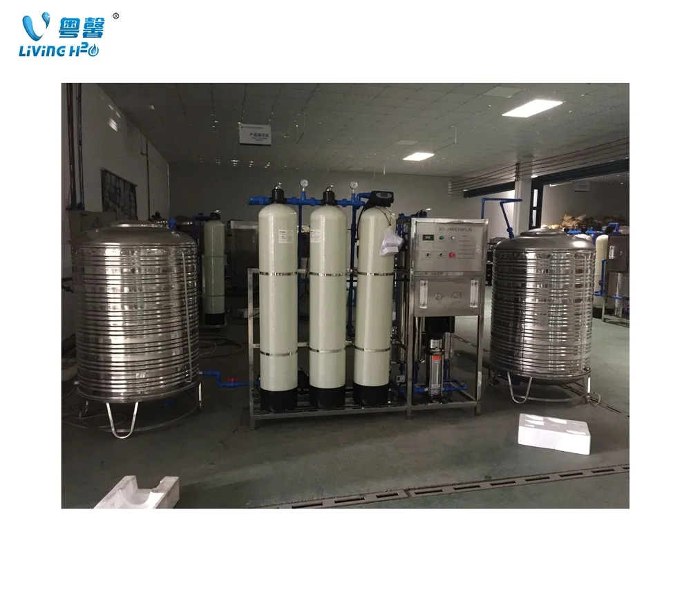 500LPH Reverse Osmosis pure Water Purification Plant River Well Ground RO Water System Machine