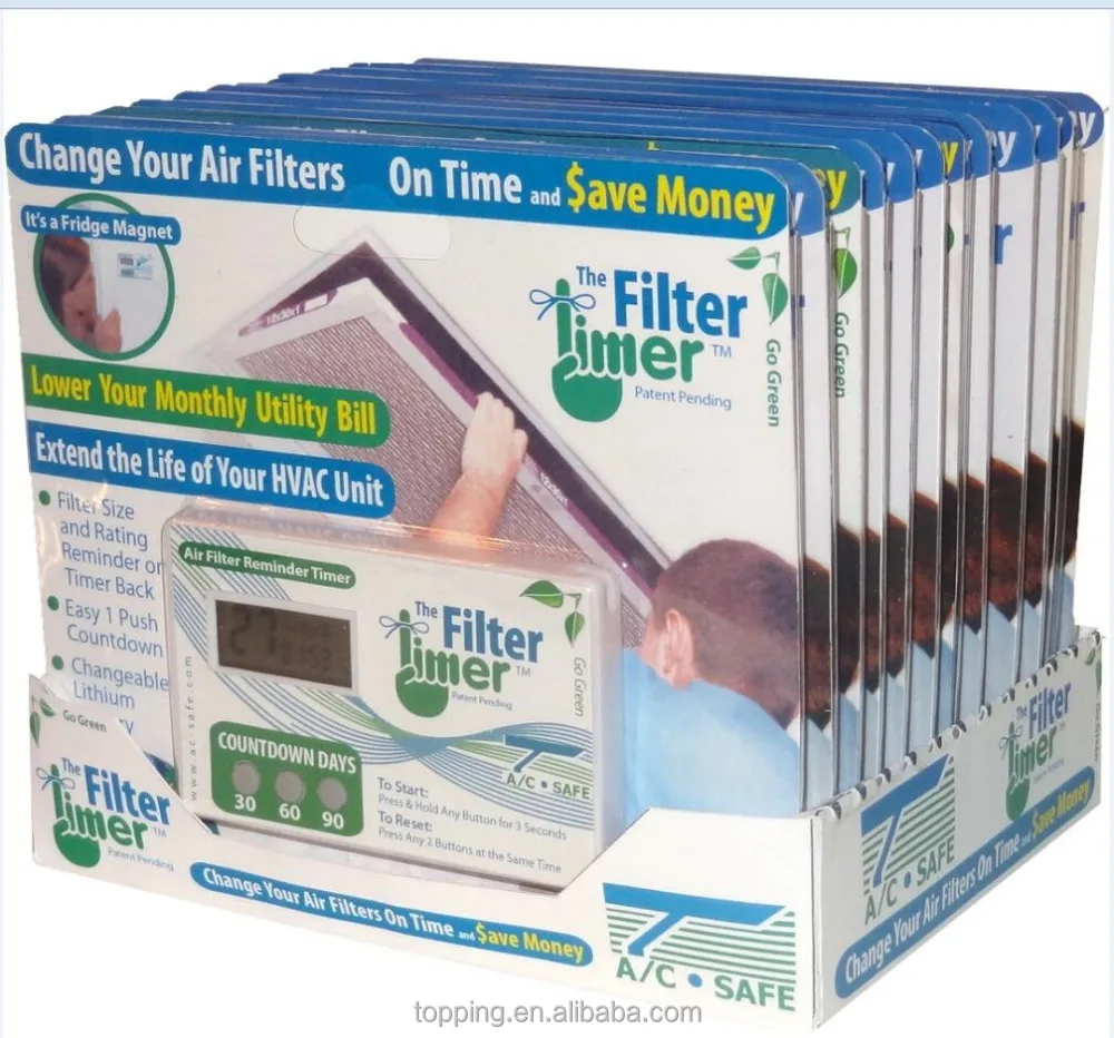 Water Filter Reminder Timer clock can set 180 days 365days count down