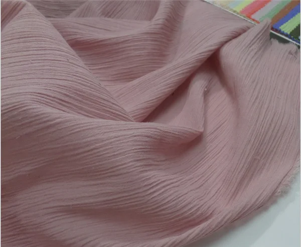 
100% Cotton woven cloth crepe woven fabric for shirt and clothing 