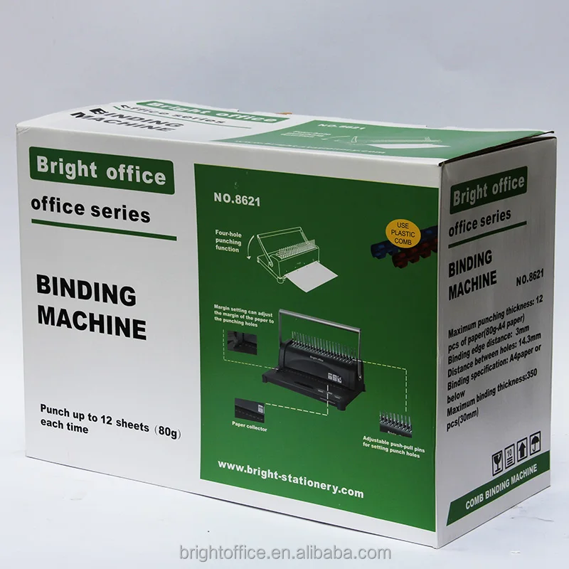 Top quality office stationary manual mini paper binding machine wholesale 8621