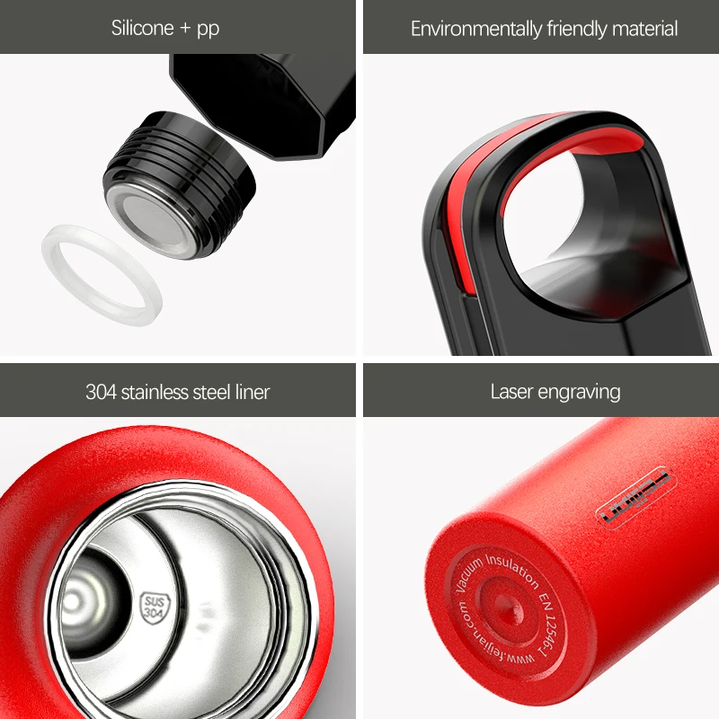 
FEIJIAN 660ml Urltra-Light Stainless Steel Water Bottle Vaccum Flask Double Wall Leak Proof Insulated Portable 
