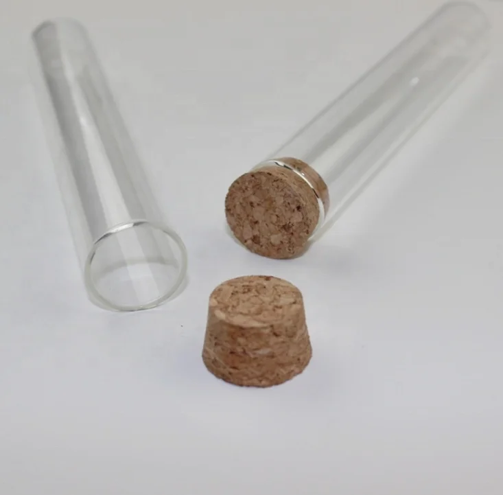 
Lab glass test tube with wooden cork price 