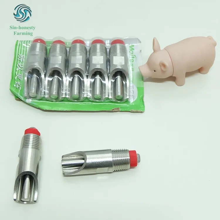 Automatic Stainless Steel Water Nipple Drinker for Pigs