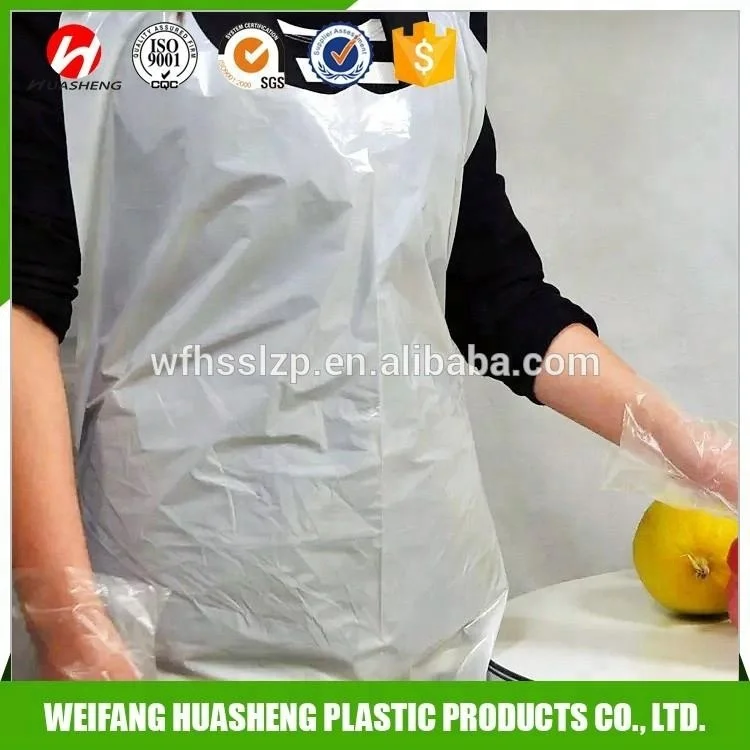 PE disposable aprons