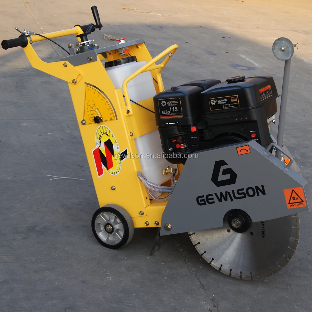 Gasoline Engine Floor Cutting Machines with 400-500 Blade