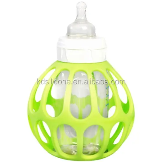 100% food grade silicone bottle holder for baby silicone bottle holder