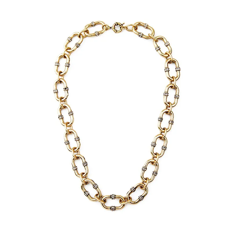 Punk Fashion Vintage Chain Alloy Collier Femme Summer Chunky Necklace