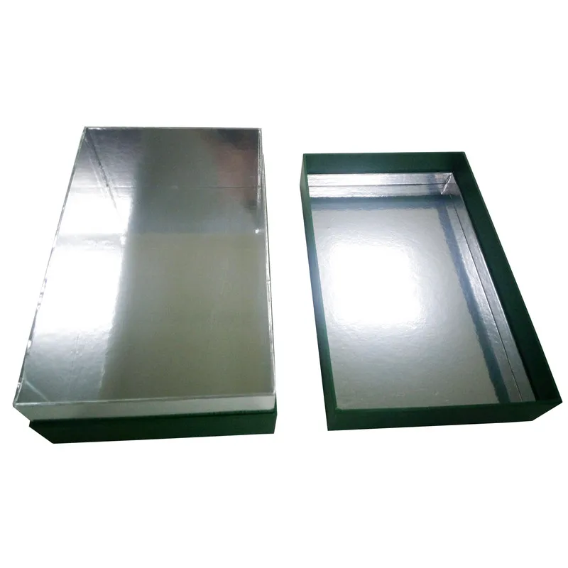 High quality custom design logo silver stamping green shoe box factory direct sale box for shoe
