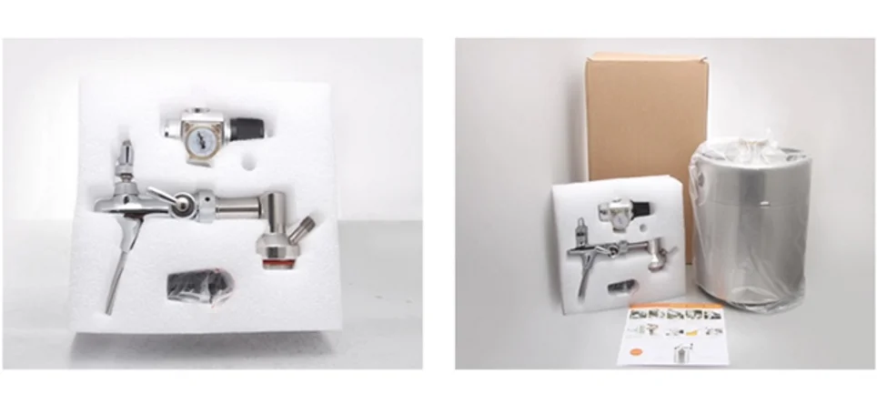 Beer Growler Stainless steel Mini Keg  With CO2 Regulator No Much Foam For Pressure Stable