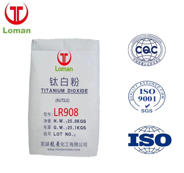 [LOMAN] Brand For plastics PAPER INK GLASS PAINT LR908 Titanium Dioxide Control your production quality and safety.