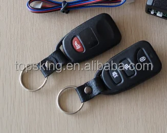 DC 12V one way car alarm system with Side door and Trunk +/- optional