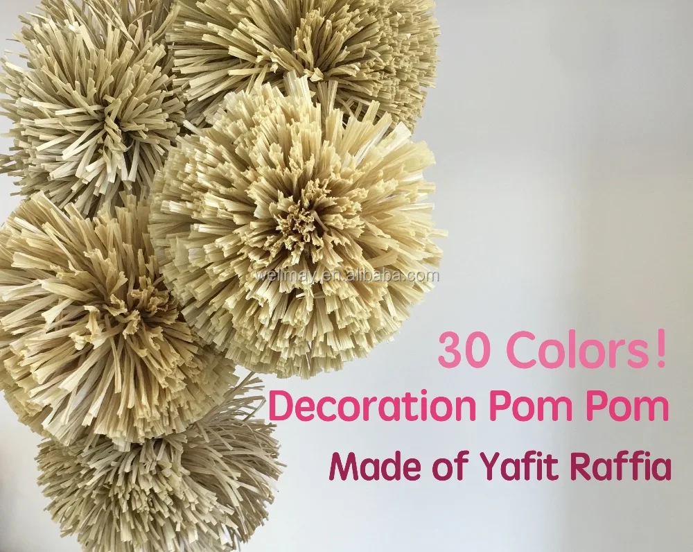 
Party decoration Window display pom pom bow 