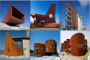 High quality weathering corten steel plate price/metal curtain wall art