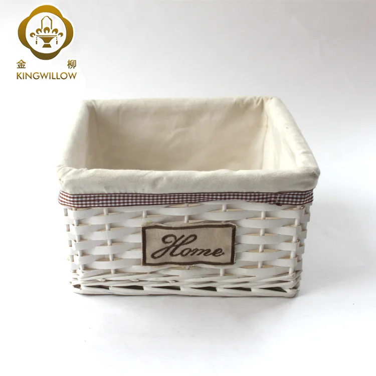 Wholesale Handwoven Mini Wicker Wood Chip Basket Hamper for Kids