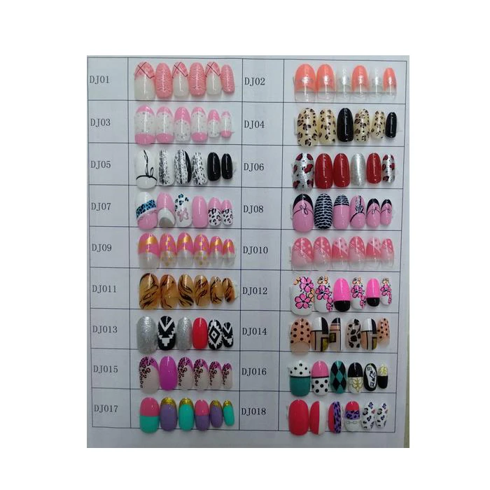 ABS Material printed nails high quality factory direct false nail tips