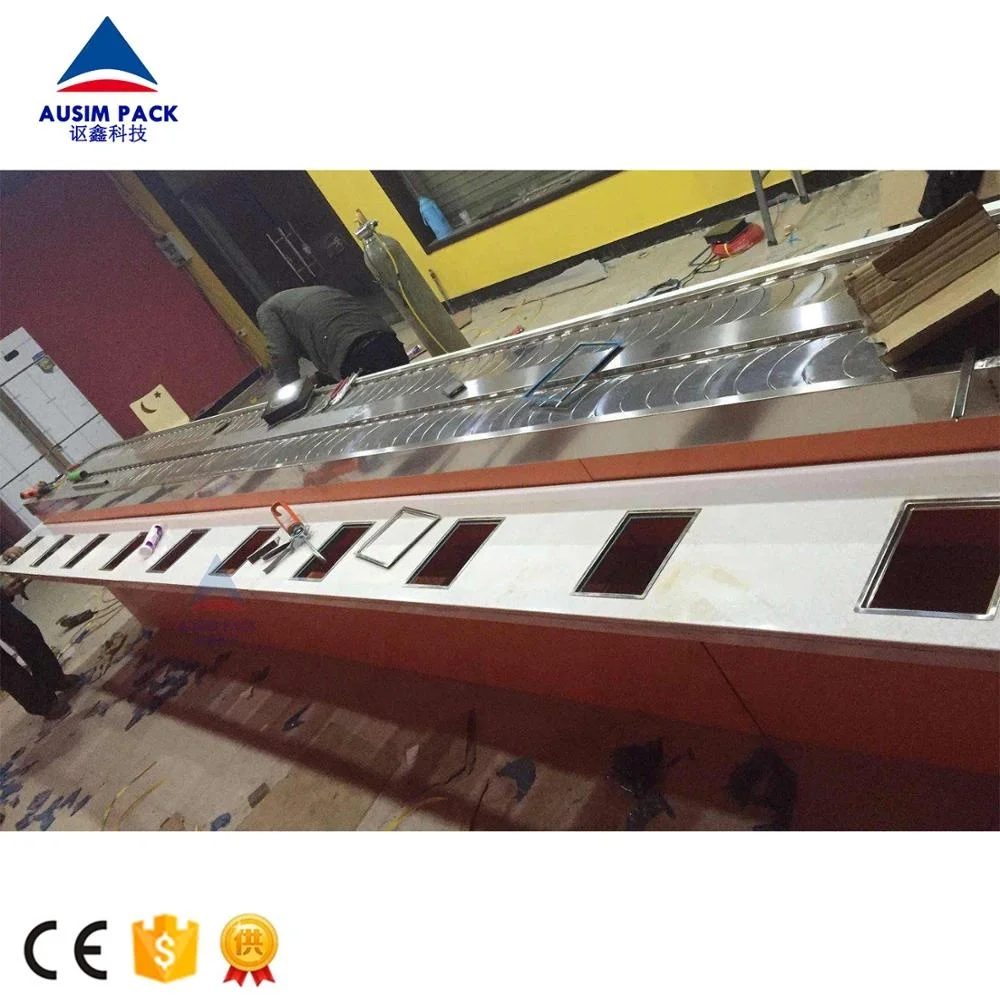 Высококачественная конвейерная ленточная система для суши, конвейерная цепь для суши с модульной платой из нержавеющей стали