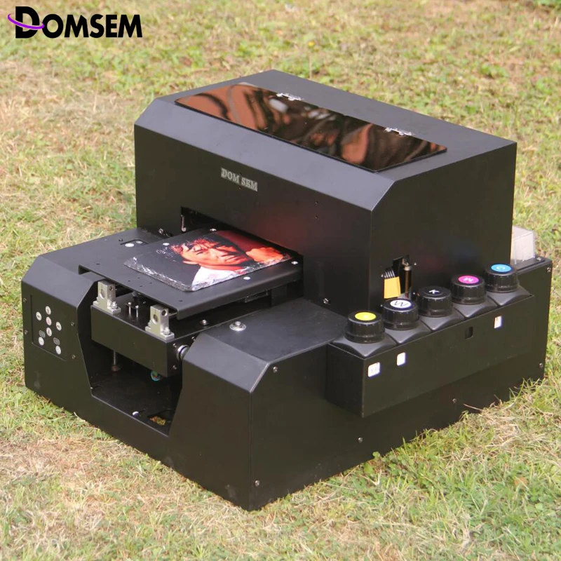 New design A4 uv printer PVC Metal glass wood Ceramic Printers in factory price